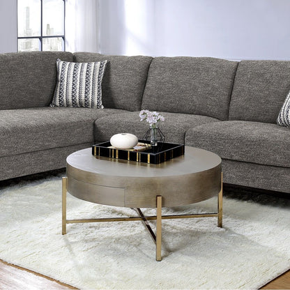 Weyton - Coffee Table - Light Brown & Champagne