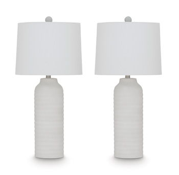 Vauville - Poly Table Lamp (Set of 2) - White