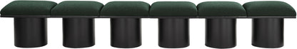 Pavilion - 6 Piece Modular Bench With Black Base