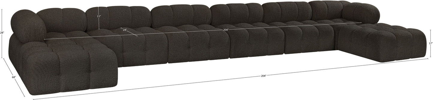 Ames - 8 Piece Fabric Modular Sectional