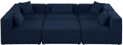 Cube - Linen 6 Piece Modular Sectional