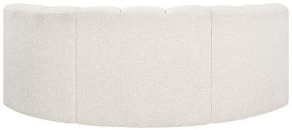 Arc - Boucle Fabric 3 Piece Modular U-Shaped Sofa
