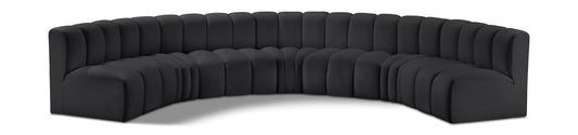 Arc - Faux Leather 7 Piece U-Shaped Modular Sofa