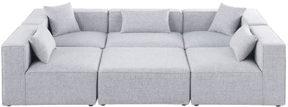 Cube - Linen 6 Piece Modular Sectional