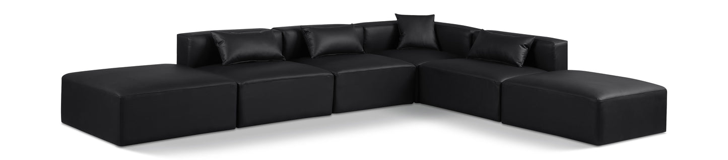 Cube - 6 Piece Modular Corner Armless Sectional