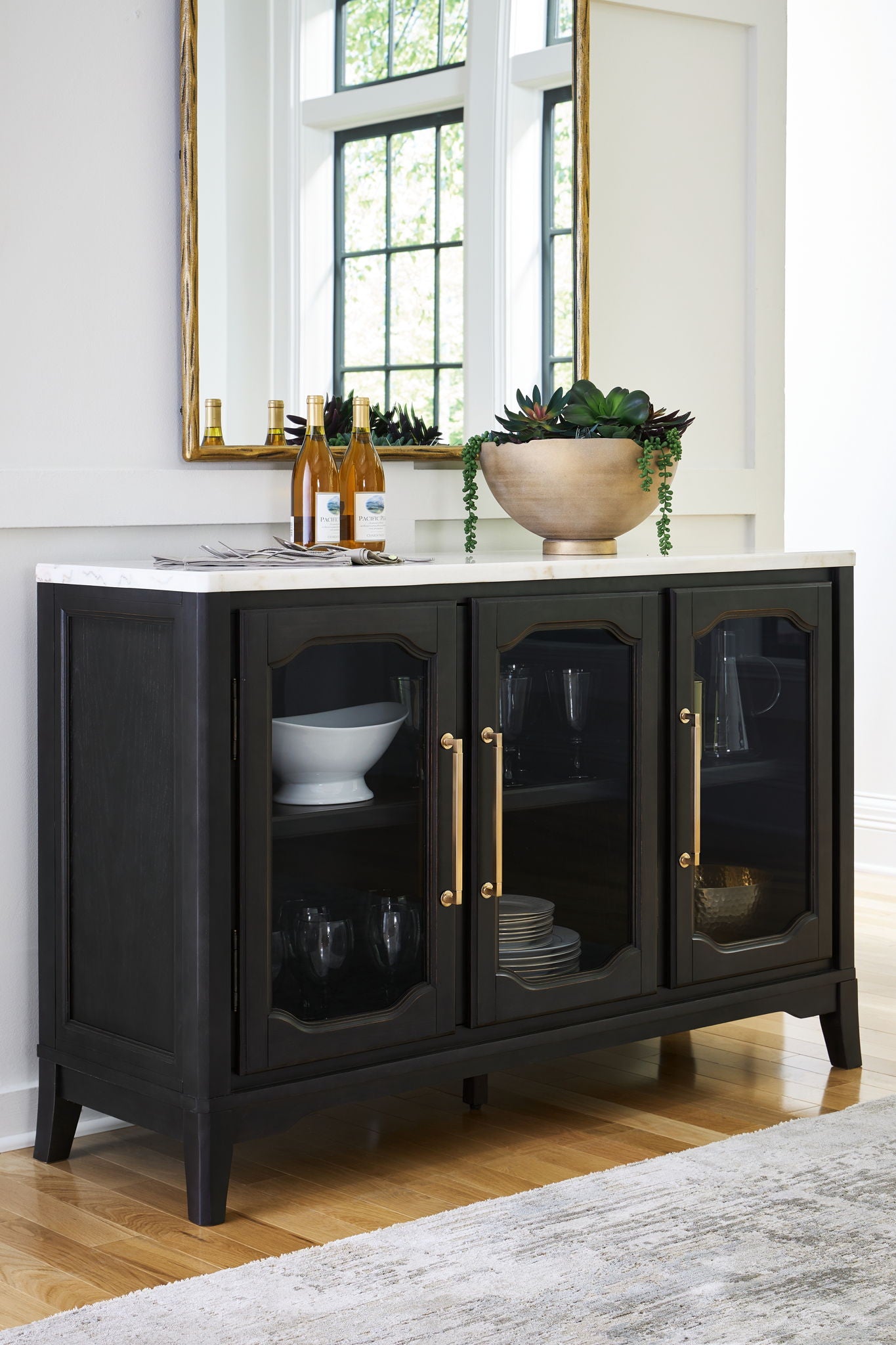 Welltern - Dining Room Server - White / Black