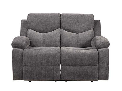 Kalen - Motion Loveseat - Gray Chenille