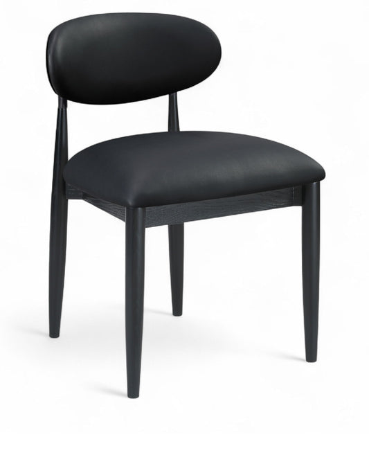 Riccio - Side Chair (Set of 2) - Black Frame