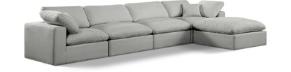 Comfy - 5 Piece Linen Modular Sectional With Chaise
