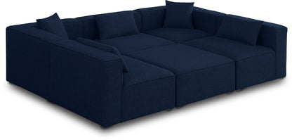 Cube - Linen 6 Piece Modular Sectional