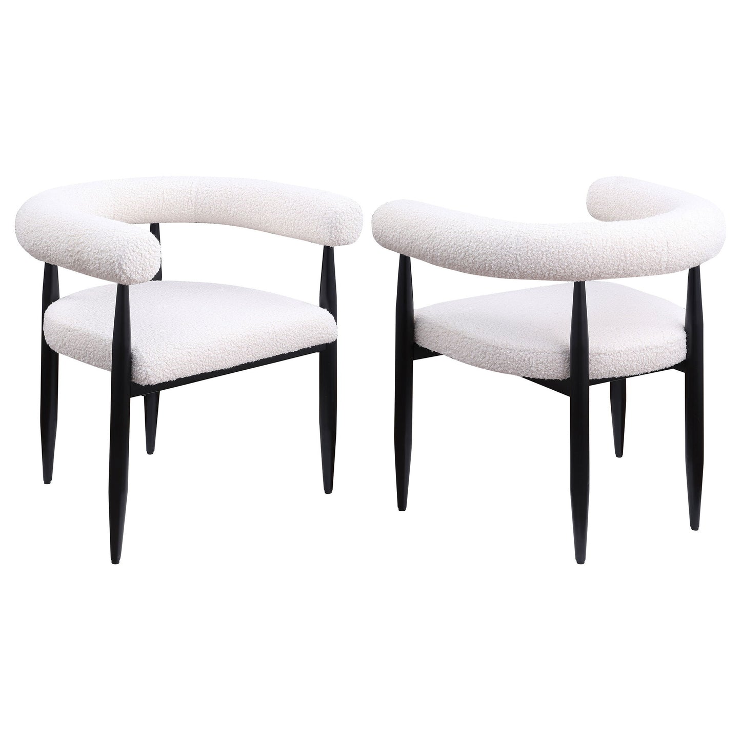 Dunmore - Boucle Upholstered Dining Arm Chair (Set of 2)