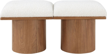 Pavilion - 2 Piece Modular Bench With Brown Base