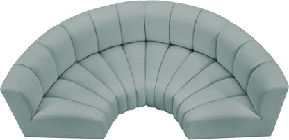 Arc - Faux Leather 4 Piece U-Shaped Modular Sofa