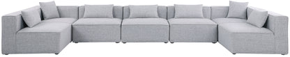 Cube - Linen 7 Piece Modular U-Shaped Sectional