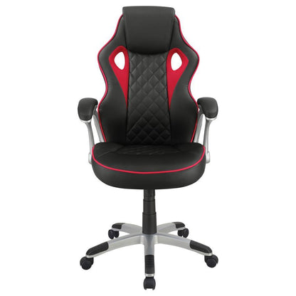 Lucas - Upholstered Adjustable Home Office Desk Chair - Black