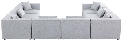 Cube - Linen 8 Piece Modular Sectional