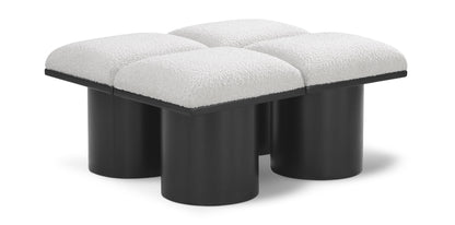 Pavilion - 4 Piece Modular Bench With Black Base