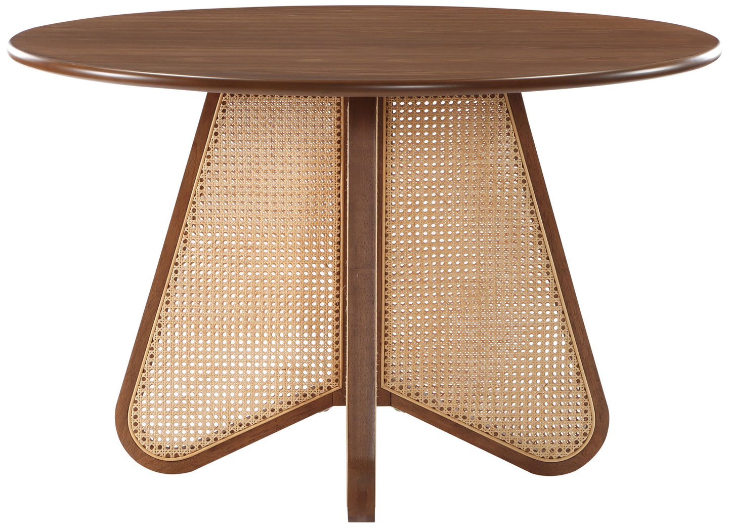 Butterfly - Solid Wood And Natural Cane Table