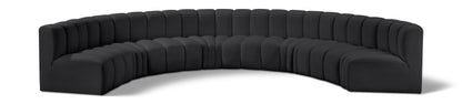 Arc - Faux Leather 8 Piece U-Shaped Modular Sofa