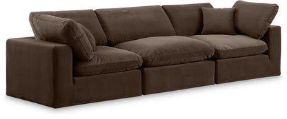 Comfy - Velvet Modular Sofa 3 Seats