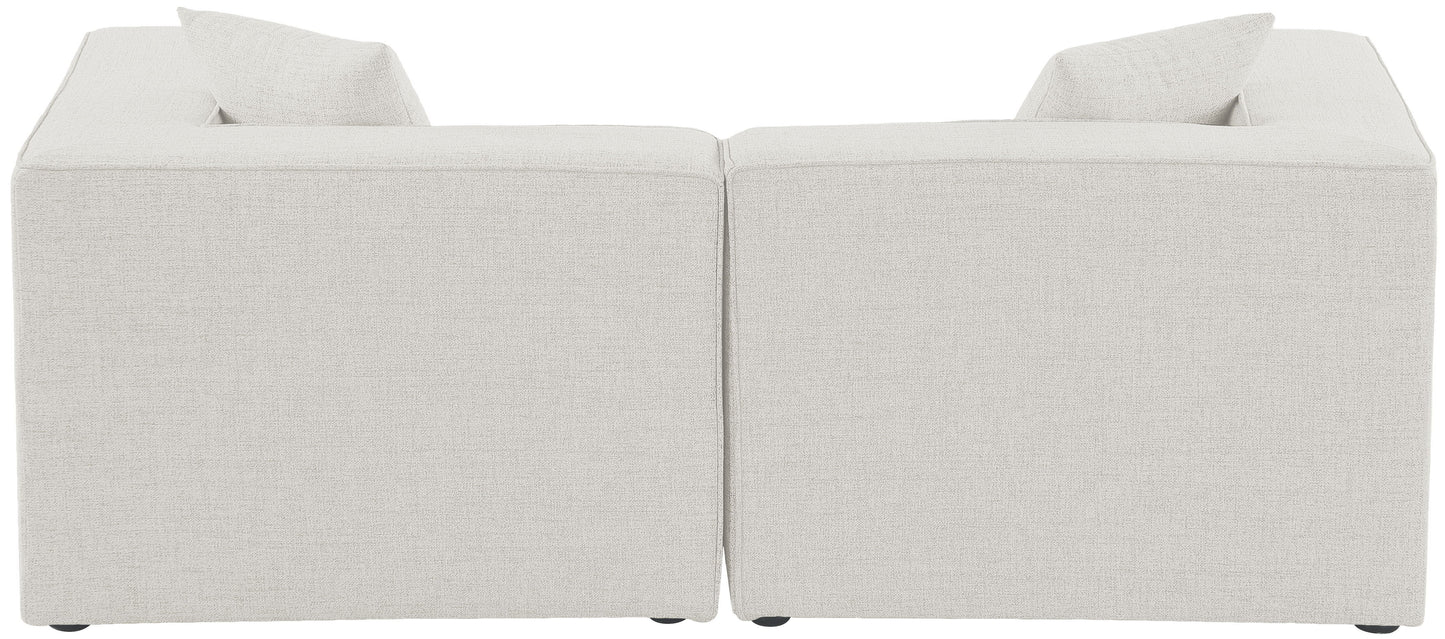 Cube - Linen Modular 2 Seat Sofa
