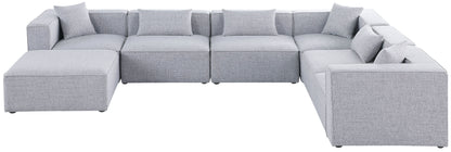 Cube - Linen 7 Piece Modular Sectional
