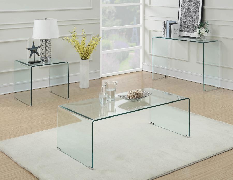 Ripley - Bent Glass Coffee And End Table Set