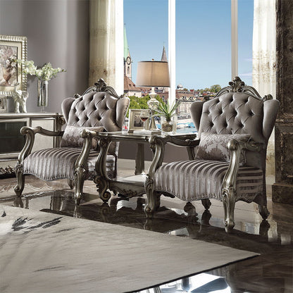 Versailles - End Table - Antique Platinum