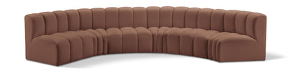 Arc - Faux Leather 6 Piece U-Shaped Modular Sofa