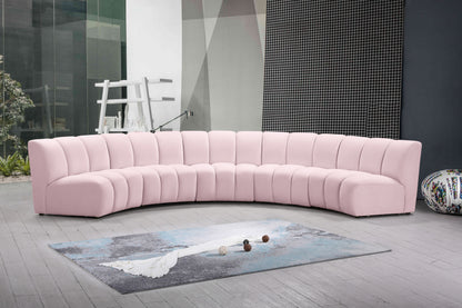 Infinity - 5 Piece Velvet Modular Sectional