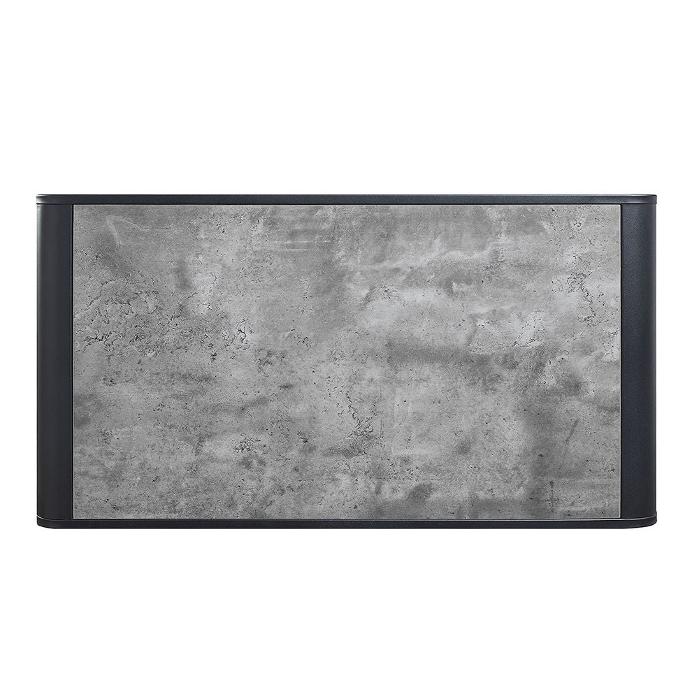 Raziela - Coffee Table - Concrete Gray & Black