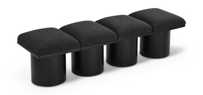 Pavilion - 4 Piece Modular Bench With Black Base