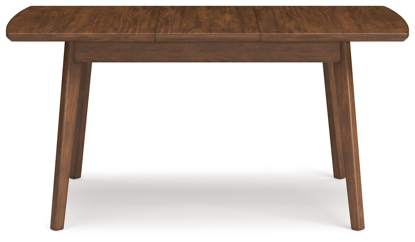 Lyncott - Rectangular Dining Room Butterfly Extension Table - Brown