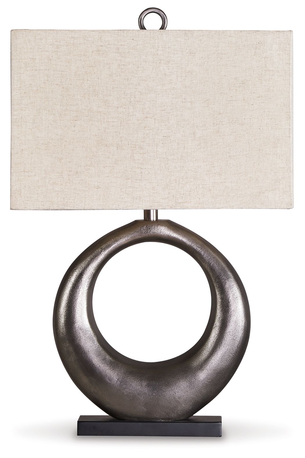 Saria - Metal Table Lamp  - Antique Silver Finish