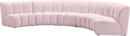 Infinity - 5 Piece Velvet Modular Sectional