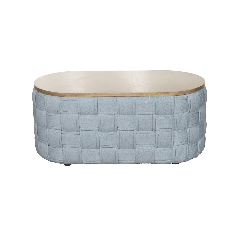 Saree - Coffee Table - Light Teal Chenille