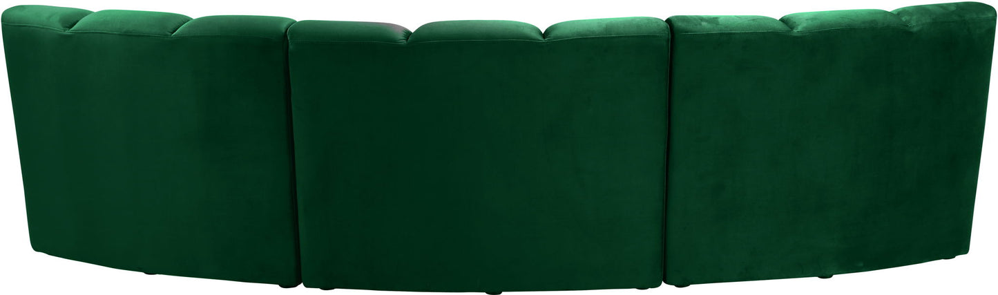 Infinity - 3 Piece Velvet Modular Sectional