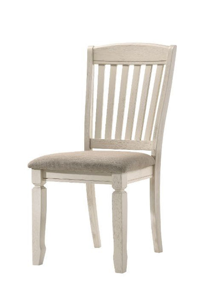 Fedele - Side Chair (Set of 2) - Tan Fabric & Cream
