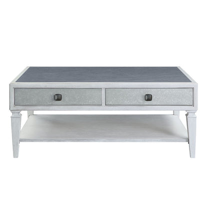 Katia - Coffee Table - Rustic Gray & Weathered White