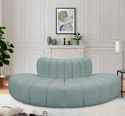 Arc - Faux Leather 4 Piece Modular Sofa