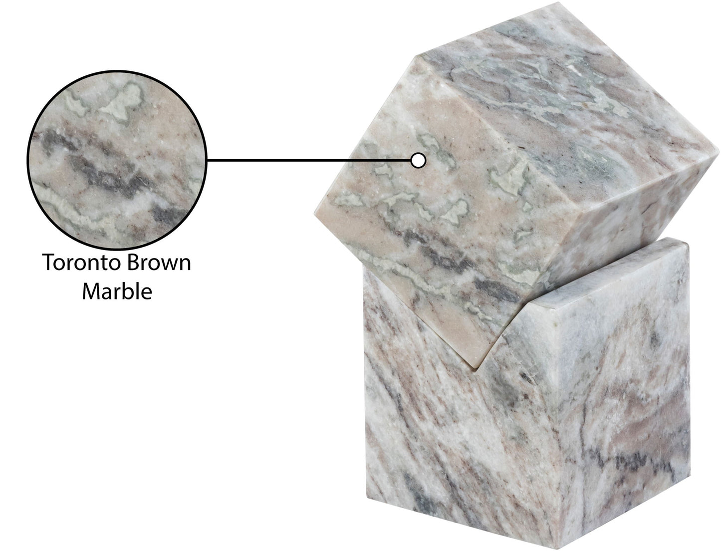 Quad - Marble Decorative Cube