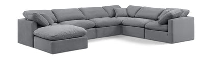 Indulge - Velvet 7 Piece Modular Sectional
