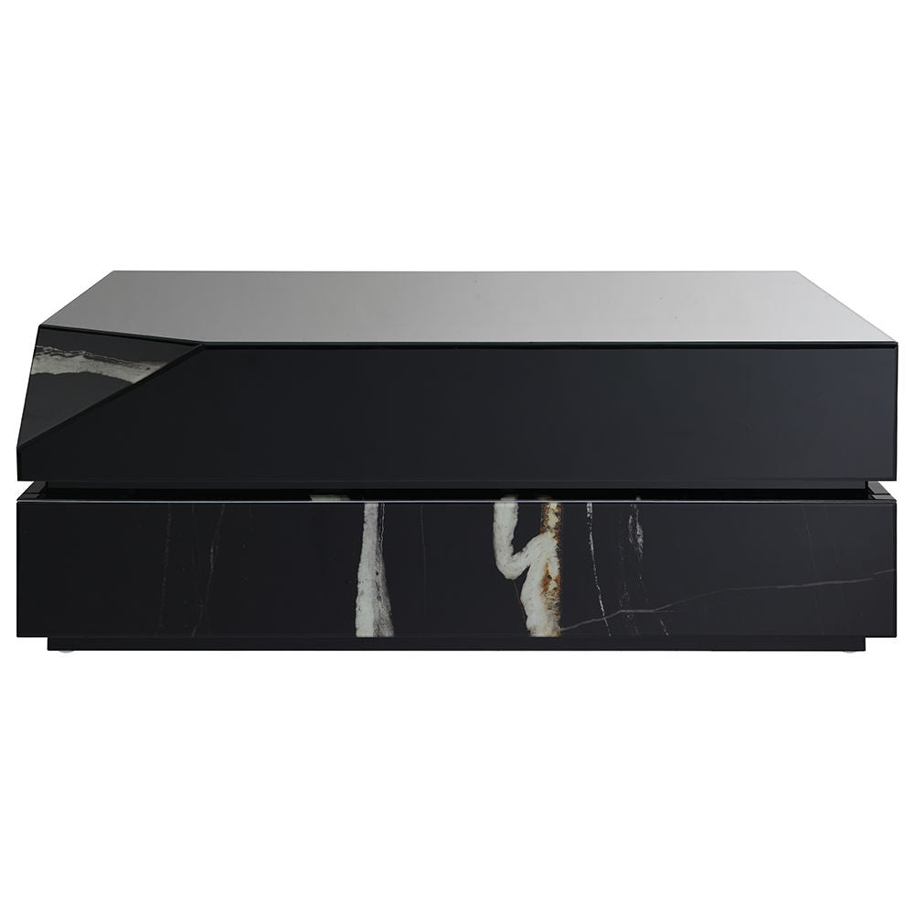 Drisana - Coffee Table - Black Mirrored