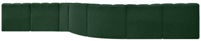 Arc - Boucle Fabric 8 Piece Curved Modular Sofa
