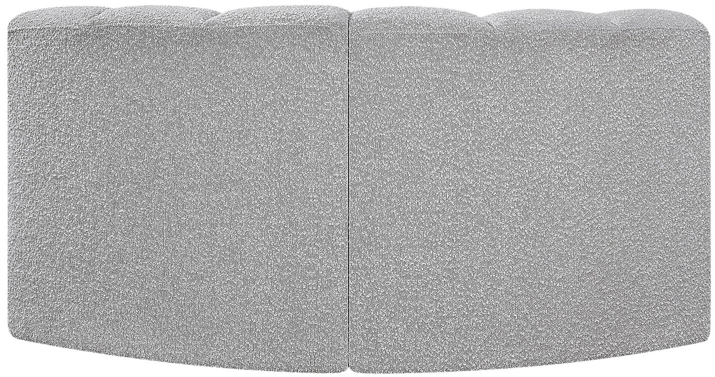 Arc - Boucle Fabric 2 Piece Modular Sofa
