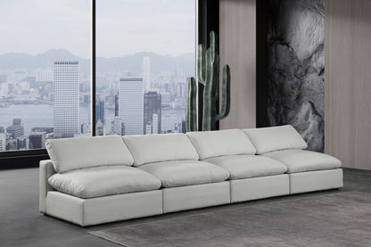 Comfy - Linen Modular Armless Sofa 4 Seats