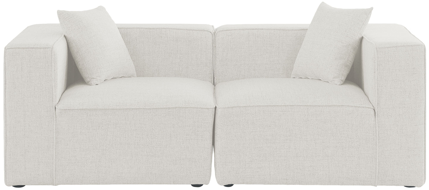 Cube - Linen Modular 2 Seat Sofa
