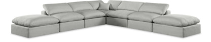 Comfy - 7 Piece Linen Modular Corner Sectional