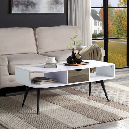 Halima - Coffee Table - White & Black