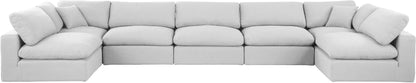 Comfy - 7 Piece Linen Modular Armless Sectional